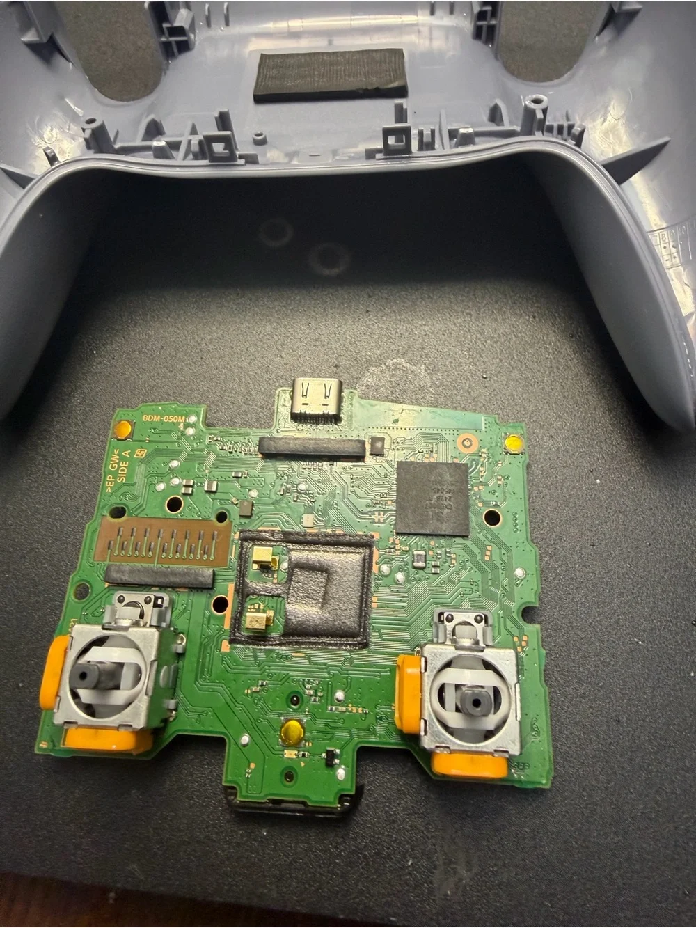 Custom silver controller for ps5 hall efect upgrade